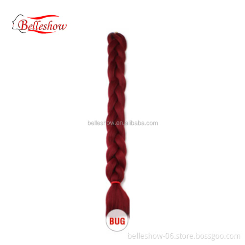 Factory 82inch 41inch 165g 82 inch jumbo braid  synthetic Ombre Braiding Hair